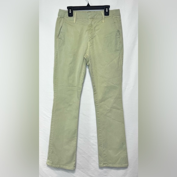 MOTHER The Insider Ankle Prep Killing Time Pants Chinos Washed Army Green Cotton - Picture 3 of 14